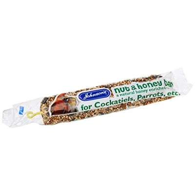Image of Johnson&#039;s Vet Cockatiel and Parrot Nut Honey Bar, 60 g