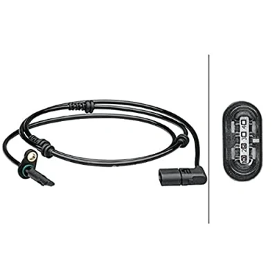 Image of 2059054507, A2059054507 ABS sensor HELLA 6PU 012 679 461 Front Axle Active 4 pin connector 1618mm MERCEDES BENZ: C Class Coupe