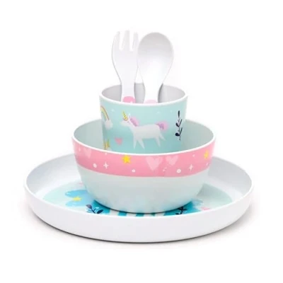 Image of BARBACADO Unicorn 5 Piece Dinner Set