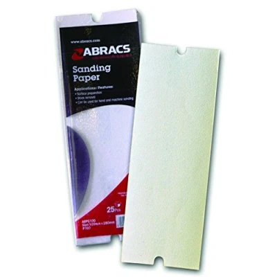 Image of 25 Pole Sander Sheets 100 grit by Abracs. for &amp; Hand Sanders