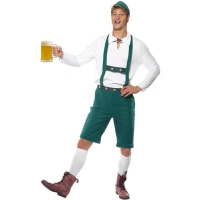 Image of Smiffys Oktoberfest Costume, Green, XL Size 46 inch 48