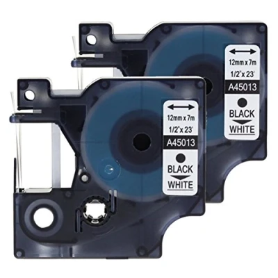 Image of Compatible for Dymo Label Tape Cassette 45013 (Pack of 2)