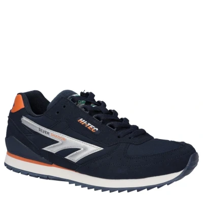 Image of Hi Tec Silver Shadow Mens Trainers Navy 4 UK