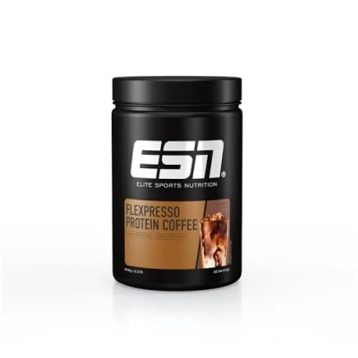 Image of ESN Flexpresso Protein Coffee, Chocolate Flavor, 908 g, 2 lbs, 30 Servings Whey Powder with Real Made in Germany, Laboratory Tested