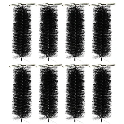Image of Selections Pack of 8 Black Drain &amp; Gutter Downpipe Leaf Guard Plugs (30cm)