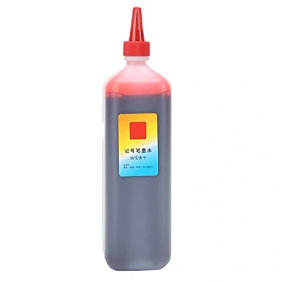 Image of Zerodis Marker Ink Refill Oily Replacement Universal Bulk Printer Color Permanent Poster Pen Replenishing Liquid Art Craft Supplies(Red)