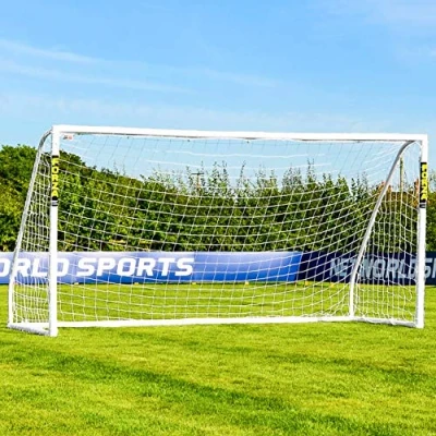 Image of FORZA Match Football Goal [6 Sizes] Lightweight &amp; Weatherproof PVC Garden Goals Optional Target Sheets (12ft x 6ft, Without Sheet)