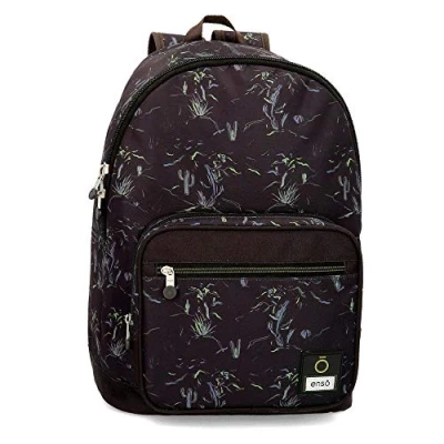 Image of Enso West Backpack Adaptable to Trolley Black 31x42x15 cms Polyester 23.94L
