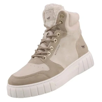 Image of MUSTANG Women&#039;s 1446 601 Sneaker, Taupe, 4 UK