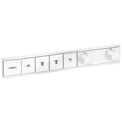 Image of Hansgrohe 15382700 RainSelect Thermostat Unterputz für 4 Verbraucher Mattweiß, matt White