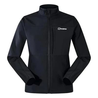 Image of Berghaus Men&#039;s Ghlas 3.0 Softshell Jacket, Black/Black, XXL