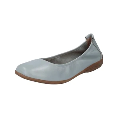 Image of Josef Seibel Women Classic Ballet Flats Fenja 01, Ladies Flats,Width G (Regular),Flats,Summer Shoe,Elastic Band,SkyBlue,41 EU / 7 UK
