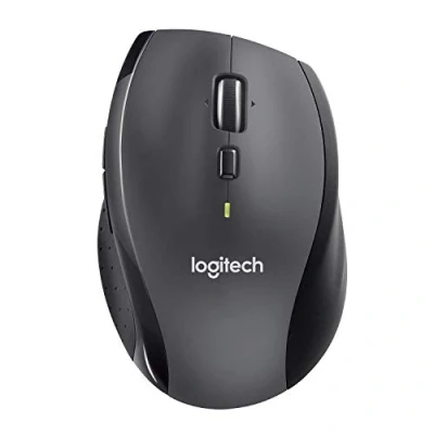 Image of Logitech M705 Marathon Wireless Mouse, 2.4 GHz with USB Unifying Mini Receiver, 1000 DPI Laser Grade Tracking, 7 Buttons, Extra Thumb (Renewed)