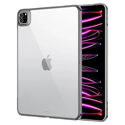 Image of ESR Classic Hybrid Back Case Compatible with iPad Pro 12.9 (2022/2021), Thin and Lightweight, Yellowing Resistant, Hard Back, Supports Pencil 2, Case, Clear Black