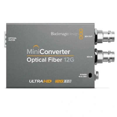 Image of Blackmagic Design Mini Converter Optical Fibre 12G Active Video (3840 x 2160 Pixels, 525i, 625i, 720p, 1080i, 1080p, 2160p, Converter, Grey, 6 36 V, 2 W)