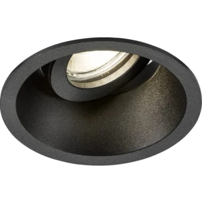 Image of KnightsBridge Dipa Single Tilt Round Anti Glare Downlight Black