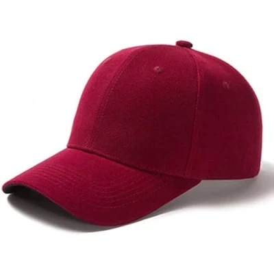 Image of ASD Accessories Men&#039;s Women&#039;s Baseball Classic Caps, Men Women Unisex Adjustable Caps (UK, Alpha, One Size, Wine Red)