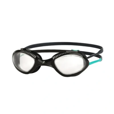 Image of Zoggs Tiger Black Turquoise Clear Regular