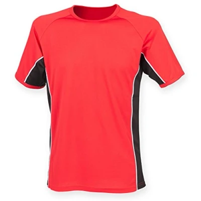 Image of Finden Hales Performance Panel T Shirt 4 Colours/XS Black/Red/White M