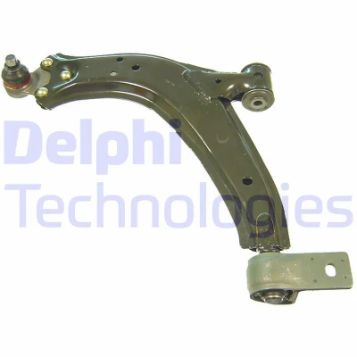 Image of 1614447480, 1614447680, 3520A5, 3520F7, 3520F8 Suspension Arm DELPHI TC705 with ball joint Left, Lower Trailing Sheet Steel CITROËN: Xsara Picasso