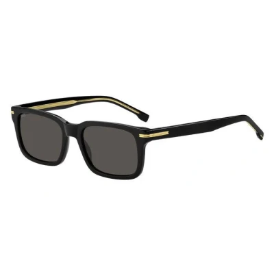 Image of BOSS Unisex Sunglasses, Size: 54, Black