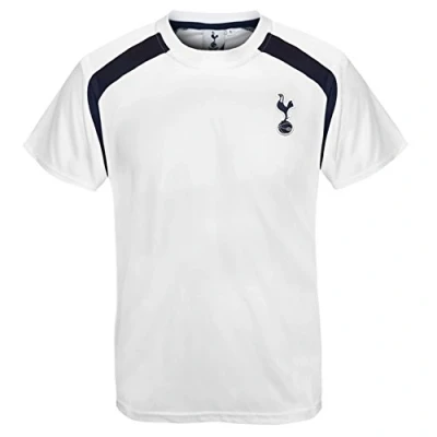 Image of Tottenham Hotspur FC Official Gift Boys Poly T Shirt White 12 13 Years XLB