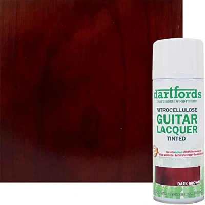 Image of dartfords Dark Brown Nitrocellulose Guitar Lacquer 400ml Aerosol