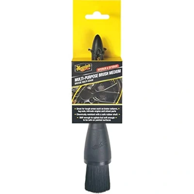 Image of Meguiar&#039;s X210500EU Multi Purpose Brush Medium, Car Cleaning such as brake callipers, lug nuts, intricate engine and wheel parts