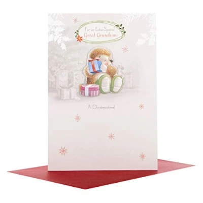 Image of Hallmark 25497031 Special Great Grandson Medium Christmas Card &quot;Extra Special&quot;