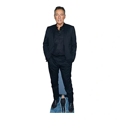 Image of STAR CUTOUTS CS893 Bruce Springsteen Life Size Cardboard Cutout with Free Mini Cut Out Perfect for Birthdays, Gifts, Parties &amp; Fans, Solid, Multicolour