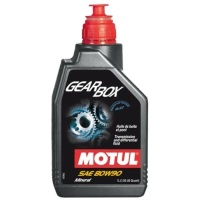 Image of Motul GearBox 80W90 Mineral Gear Box &amp; Differential Rear Axle Oil GL4 GL5, 1 Litre