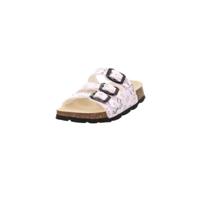 Image of Superfit Girls&#039; Footbed Slippers, White Black 1050, 7.5 UK Child