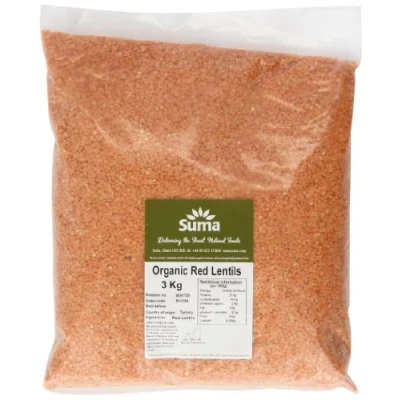 Image of Suma Organic Red Lentils 3 kg
