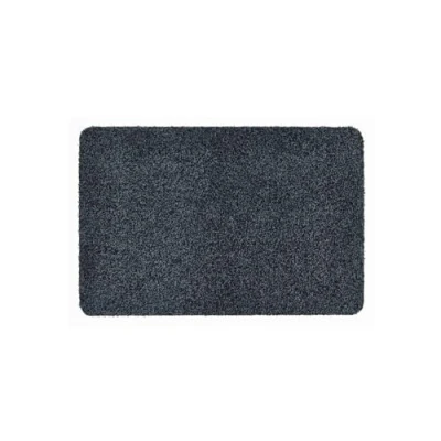 Image of andiamo Samson Washable Door Mat for Indoor Use 60 x 100 cm Anthracite, Cotton, Charcoal, 60_x_100_cm