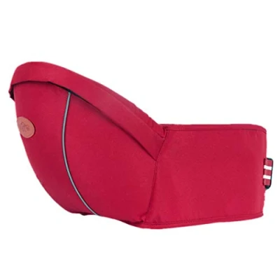 Image of Ergonomic Hipseat Baby Carrier, Waist Stool Seat for Carrying Toddlers, Light Weight and Labor Saving Red