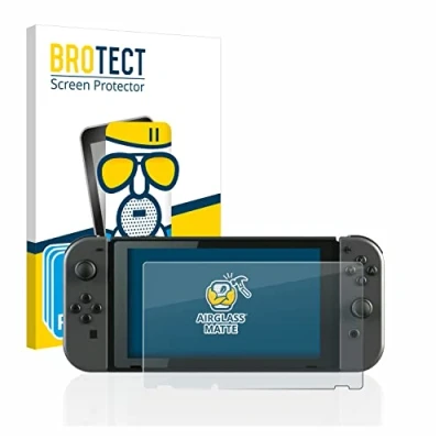 Image of brotect Anti Glare Glass Screen Protector Matte compatible with Nintendo Switch (3 Pack) Scratch 9H Protection Film