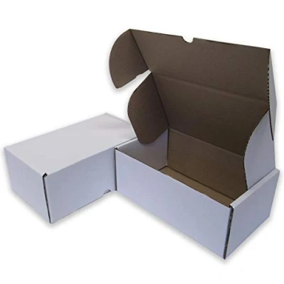 Image of W.E. Roberts Pack of 50 Die Cut Postal Mailing Cardboard Boxes White (300 x 250 100mm)