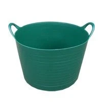 Image of KetoPlastics 18 Litre Flexi Tub/Trug/Bucket/Storage Green (Made In U.K)