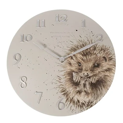 Image of Wrendale Designs &#039;Awakening&#039; Hedgehog Wall Clock