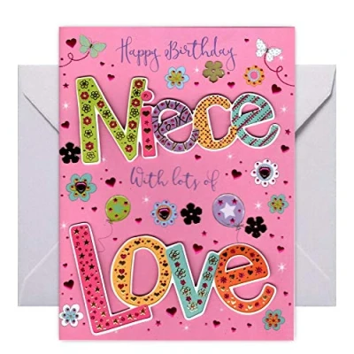 Image of Piccadilly Greetings Happy Birthday Niece Greeting Card