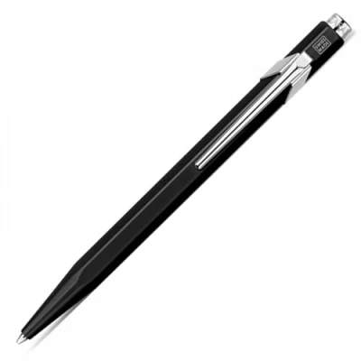 Image of Caran d&#039;Ache 849 Metal Range Ball Pen Black with Cartridge