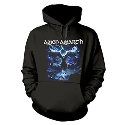 Image of Plastic Head Amon Amarth &#039;Raven&#039;s Flight&#039; (Black) Pullover Hoodie (Large)