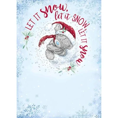 Image of Me To You Bear Let It Snow Christmas Card