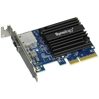 Image of Synology E10G18 T1 Network adapter PCIe 3.0 x4 low profile 10Gb Ethernet x 1 for Disk Station DS1618, RackStation RS1219, RS2418, RS2818, RS3618, RS818,RJ 45; port