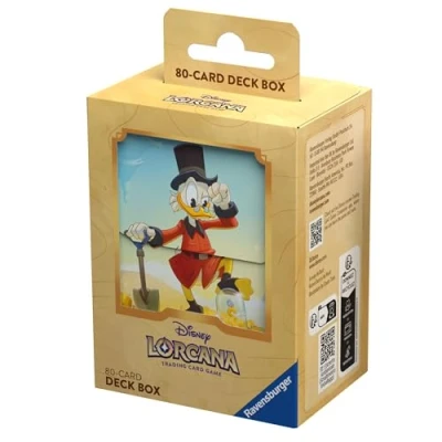 Image of Ravensburger Disney Lorcana Trading Card Game for Adults and Kids Age 8 Years Up Deck Box Scrooge McDuck Set 3: Into The Inklands TCG Accessories