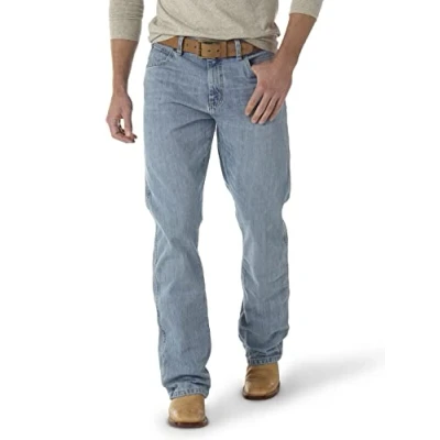Image of Wrangler Men&#039;s Retro Relaxed Fit Boot Cut Jean, Blue, 31W x 32L