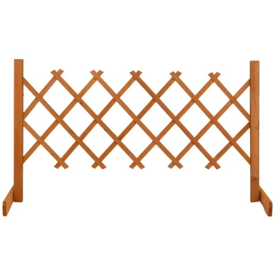 Image of vidaXL Garden Trellis Fence Orange 120x60 cm Solid Firwood