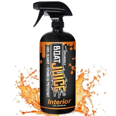 Image of boat Juice Interior vinyl and plastic cleaner with UV protectant 18oz Sprayer Bottle