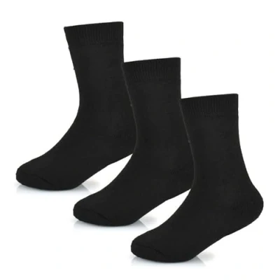 Image of A2Z 4 Kids Boys Girls Thermal Socks Winter Warmth Insulated AZ598 Black 3 Pack 11 14 (4 6)