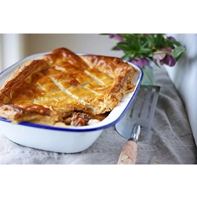 Image of FALCON Oblong Pie Dish WHT 30CM